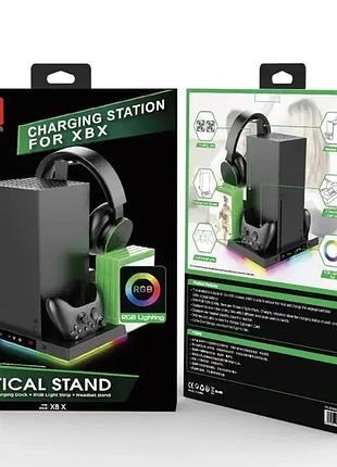 Зарядная станция для геймпадов meneea pg-xbx023s док-станция для игровой консоли xbox series x