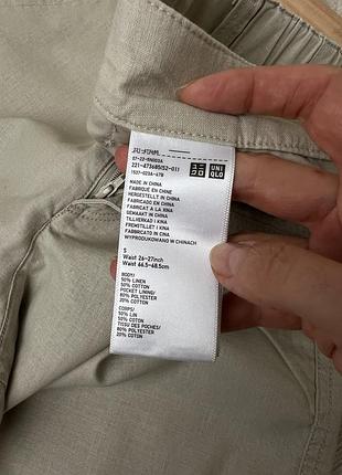 Лляні брюки uniqlo 10