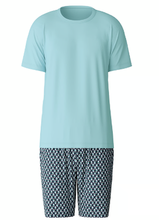 Короткая пижама для мущин calida short pyjama 46082 мужская пижама, домашняя одежда для мужчин, размер xxl