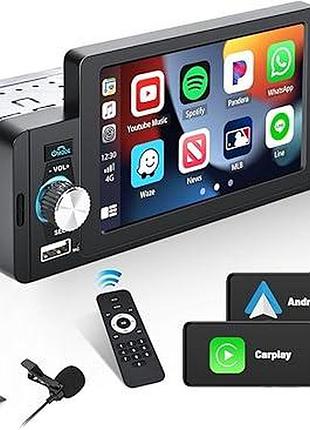 Автомагнитола hikity sh3am5hi-carplay & android auto a3107 автомобильная стереосистема с сенсорным экраном