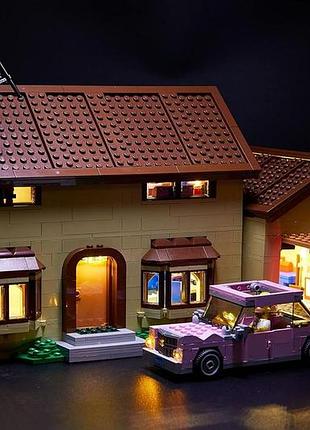 Led-підсвітка для lego simpsons house 71006 yeabricks llk53 комплект світлодіодного освітлення для конструктора