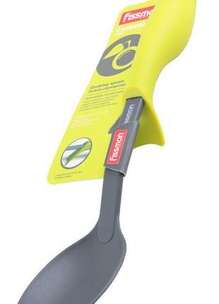 Ku ложка поварская fissman universal fit нейлоновая 32см для антипригарной посуды кухонный инструмент uni2l_k
