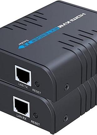 Hdmi kvm-удлинитель agptek hdmi kvm extender удлинитель hdmi сигнала 120 м, передатчик hdmi сигнала