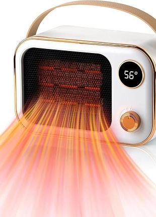 Компактний керамічний нагрівач 1200 вт multifunctional desktop heater ranjima настільний нагрівач із двома режимами