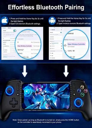 Контролер для смартфонів mc200 mobile game stretch controller бездротовий мобільний ігровий контролер 5