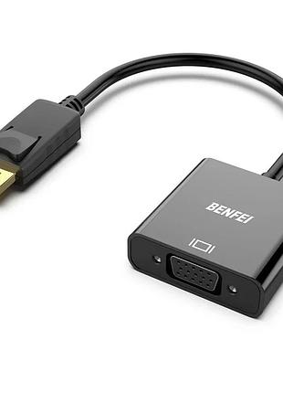 Адаптер displayport — vga benfei односпрямований адаптер для під'єднання комп'ютера до vga-екрану