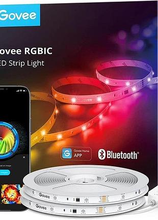 Умная bluetooth led лента с технологией 2х10м govee rgbic h617e декоративное освещение интерьера