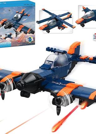 Конструктор "реактивный самолет" 3 в 1 cogo 3092 polar expedition neotown развивающая игрушка-конструктор, 248 деталей