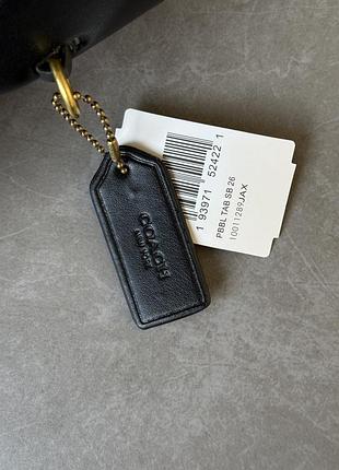 Сумка coach brooklyn shoulder bag 28 black 3