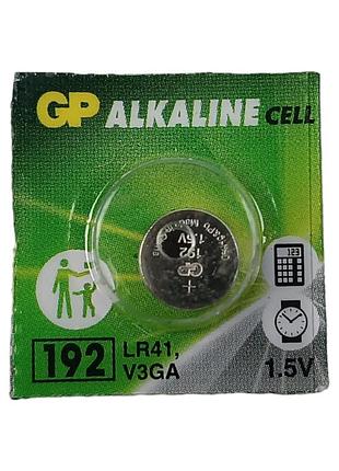 Батарейка таблетка щелочная 1.5v 192/lr41 блистер gp