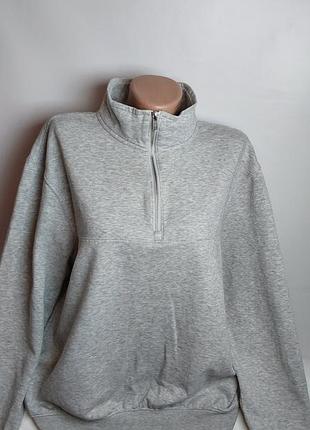 Акция 1+1 = 3 красивая кофта свитшот h&amp;m 75% хлопок теплая байка трикота