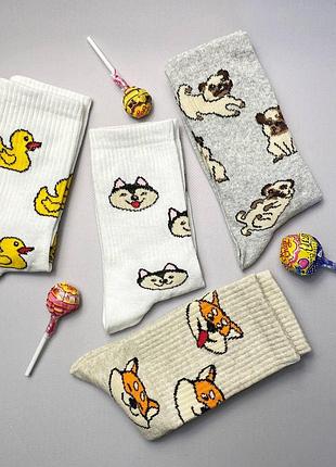 Комплект женских высокишь носков 36-41р 4 пары