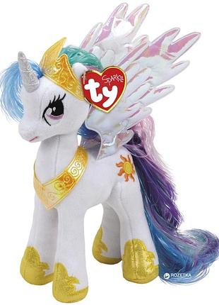 М'яка іграшка ty my little pony princess celestia різнокольорова