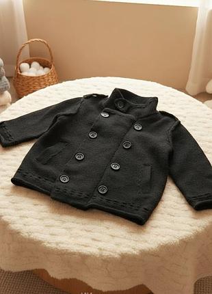 Monsoon шерстяная кофта куртка вязаная мальчику 12-18м 80-86 см