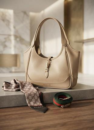 Крос-боді для жінок gucci бежева