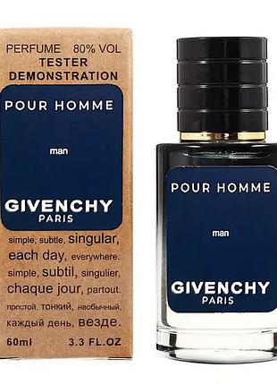Givenchy pour homme tester lux, чоловічий, 60 мл