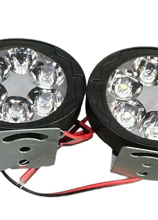 Фара led l8-9w овальна 64*55*29 мм flood 12v dc 1,5w 6 шт. 6000 к ip67 900lm