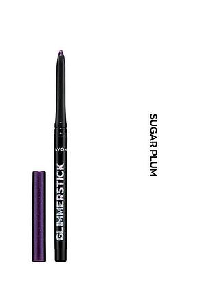 Avon мерцающий карандаш для глаз, 0.35 г (цукровая слива / sugar plum)