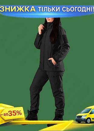 Ku костюм camotec pani universal fit softshell черный для женщин зимняя водонепроницаемая утепленная о uni2l_k