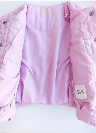 Куртка для дівчинки zara рожева 4