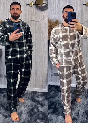 Чоловіча махрова піжама ml xl-xxl