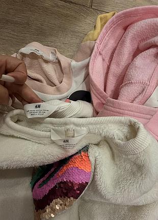 Світшоти для дівчинки h&m, розмір 116 2