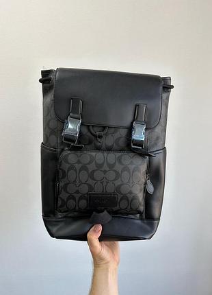 Рюкзак coach track backpack in signature canvas 3