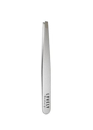 Пінцет для брів прямий lovely brows срібний