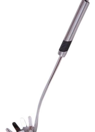 Ku ложка для спагетти universal fit fissman из нержавеющей стали 34см кухонный прибор для пасты сервир uni2l_k