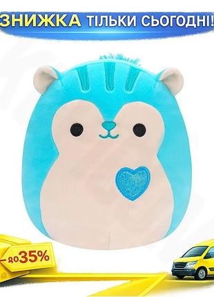 Ku мягкая игрушка squishmallows universal fit белка сантьяго 13 см для детей коллекционная игрушка для uni2l_k