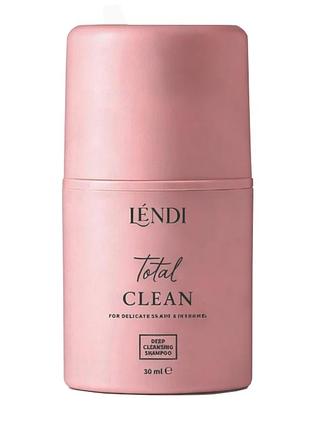 Lendi шампунь глубокой очистки total clean 30 мл