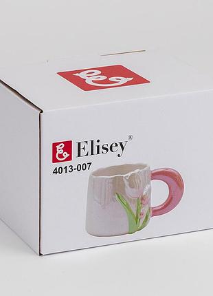 Кружка "розовые тюльпаны", 400 мл elisey 3