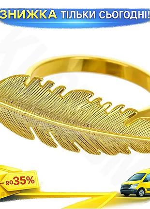 Ku комплект перстень для universal fit серветок table-shine металеві золоті для сервірування столу для uni2l_k