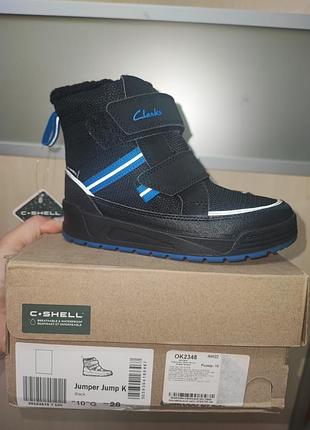 Черевики для хлопчиків clarks jumper jump чорні 28 розмір