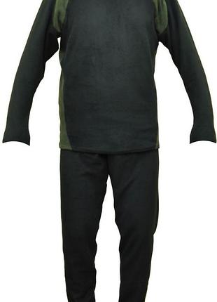 Тактична термобілизна термопрофілі carpe diem coral fleece колір чорно-зелений зск. розмір xl