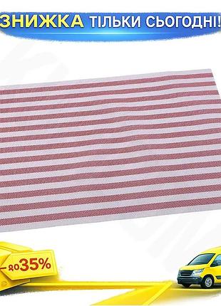Ku коврик сервировочный renberg universal fit vinyl rug виниловый 30х45 см для стола красно-белая поло uni2l_k