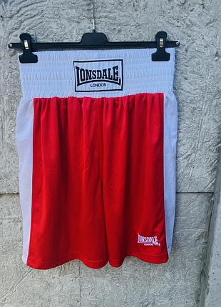 Чоловічі спортивні шорти lonsdale червоно-білі