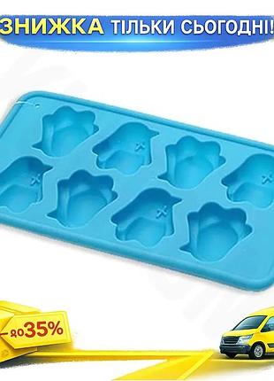 Ku силіконова форма для universal fit льоду bona ice із підсилювачем penguins 20х11х3см для заморожува uni2l_k