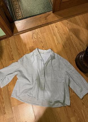 Укороченная женская рубашка zara
