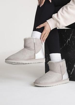 Жіночі ugg zip mini light grey chromium 1 zip 5