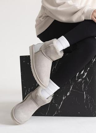 Жіночі ugg zip mini light grey chromium 1 zip 6