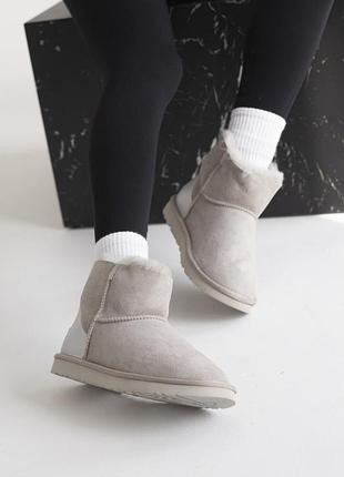 Жіночі ugg zip mini light grey chromium 1 zip 7