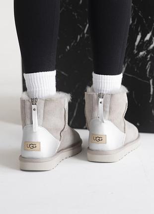 Жіночі ugg zip mini light grey chromium 1 zip 8