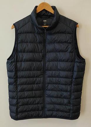 Чоловіча ультралегка пухова жилетка uniqlo ultra light down vest (розмір l)