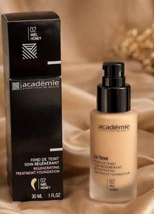 Тональний крем academie regenerating treatment foundation 02 miel honey 30 мл
