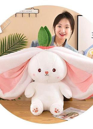 Игрушка кролик клубничка 70 см 3
