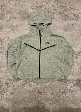 Зіп худі/zip hoodie жіноче nike tech fleece сіре s