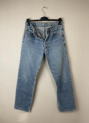 Джинси жіночі  вінтажні прямі сині levi's