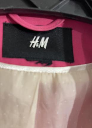 Яскравий рожевий піджак h&m 3