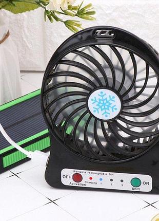 Міні вентилятор mini fan з акумулятором 6